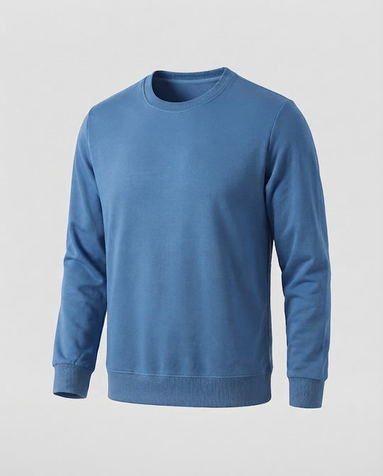 Herren Rundhals‑Sweatshirt aus Baumwollmix in Oversize‑Passform mit gerippten Bündchen Nord Taschen