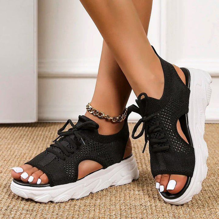 Orthopädische Plateausandalen