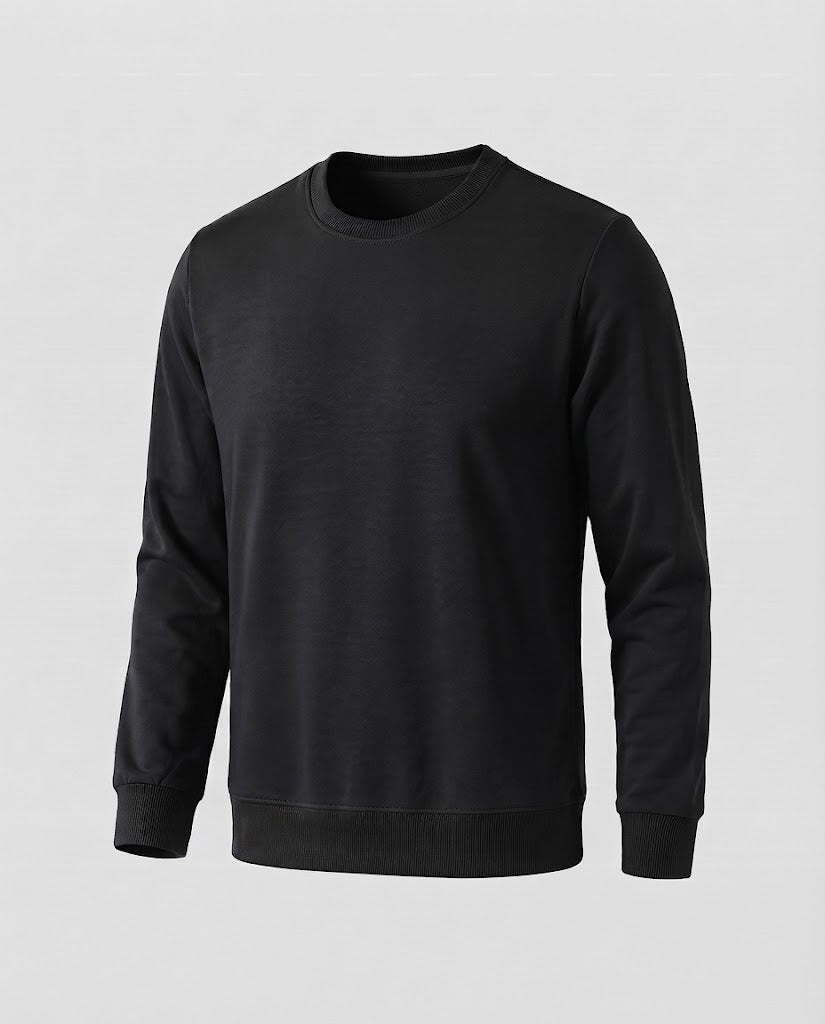 Herren Rundhals‑Sweatshirt aus Baumwollmix in Oversize‑Passform mit gerippten Bündchen Nord Taschen