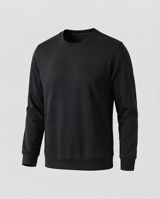 Herren Rundhals‑Sweatshirt aus Baumwollmix in Oversize‑Passform mit gerippten Bündchen Nord Taschen