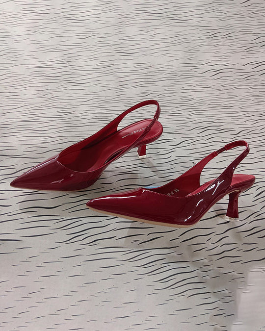 Einfarbige, Temperamentvolle High Heels mit Spitzer Zehenpartie