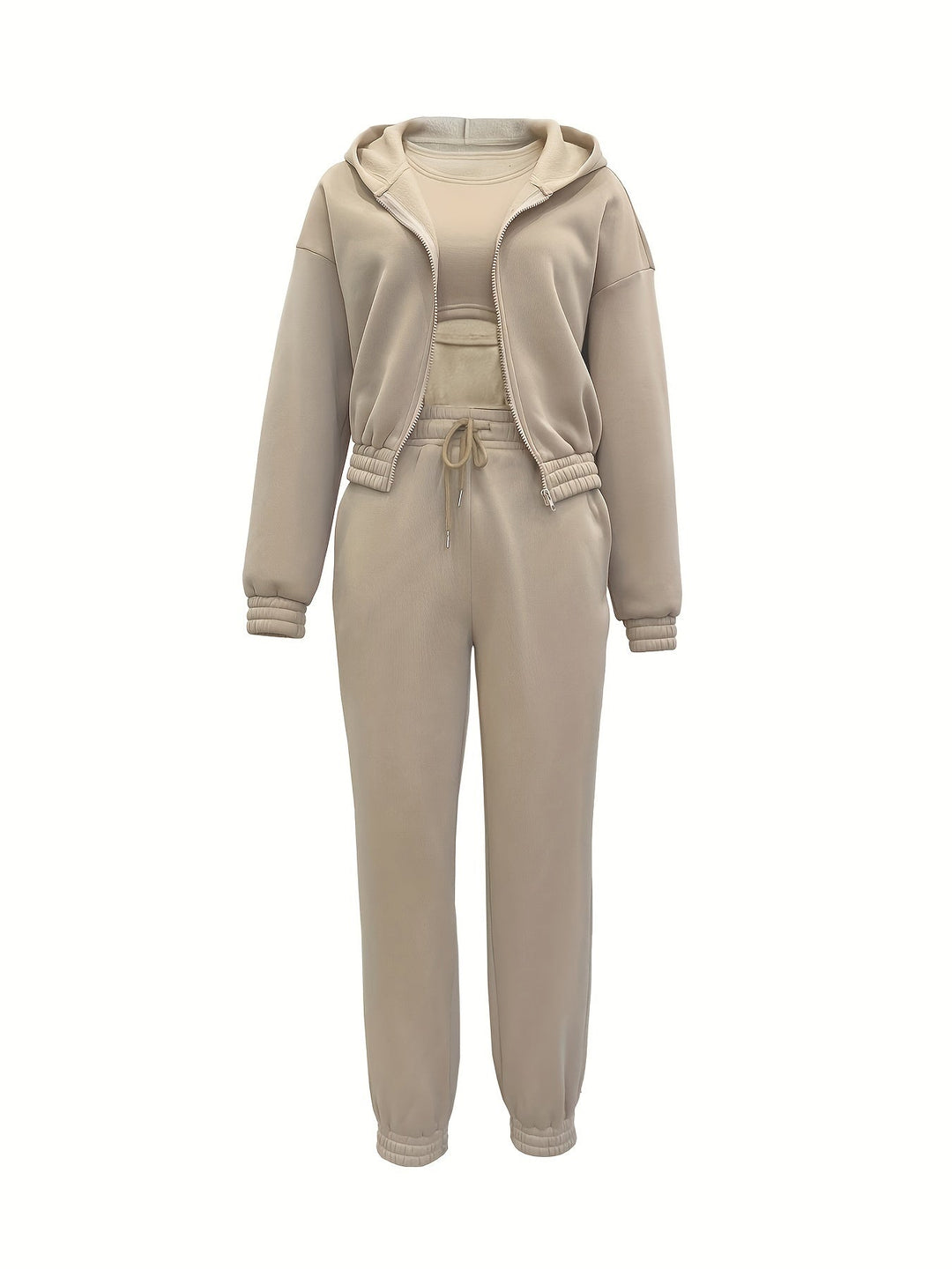 Kapuzenjacke & Tanktop & Jogginghose Drei Teilige Satz Outfits - Arvani