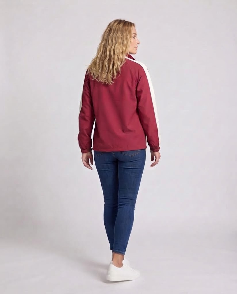 Unisex Wende-Übergrößen-Windbreaker mit Stehkragen, Kontrastdetails und Kordelzugsaum Nord Taschen