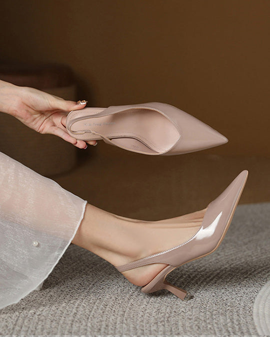 Einfarbige, Temperamentvolle High Heels mit Spitzer Zehenpartie