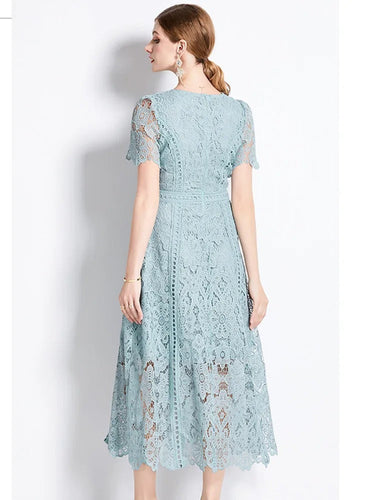 Elegantes Spitzenkleid Midi-Länge - Vittorelli