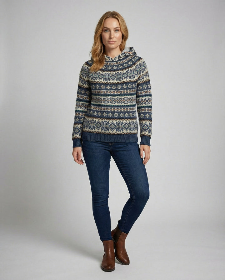 Warmer Norweger Pullover Damen