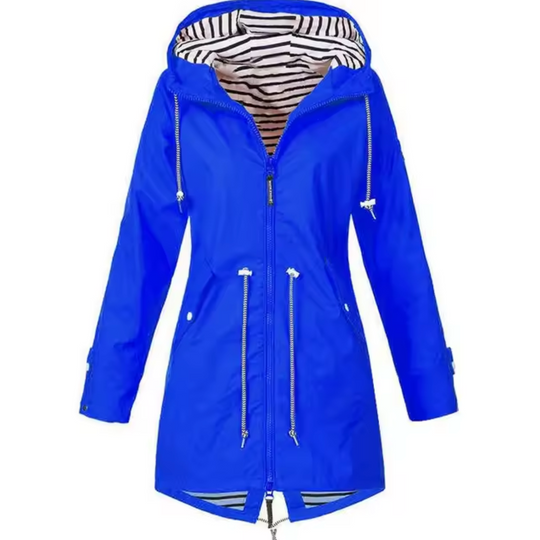 Wasserdichte Jacke mit Kapuze