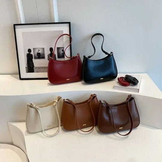 Nord Taschen | Umhängetasche für Damen - Elegante Schultertasche aus hochwertigem Leder mit praktischer Form