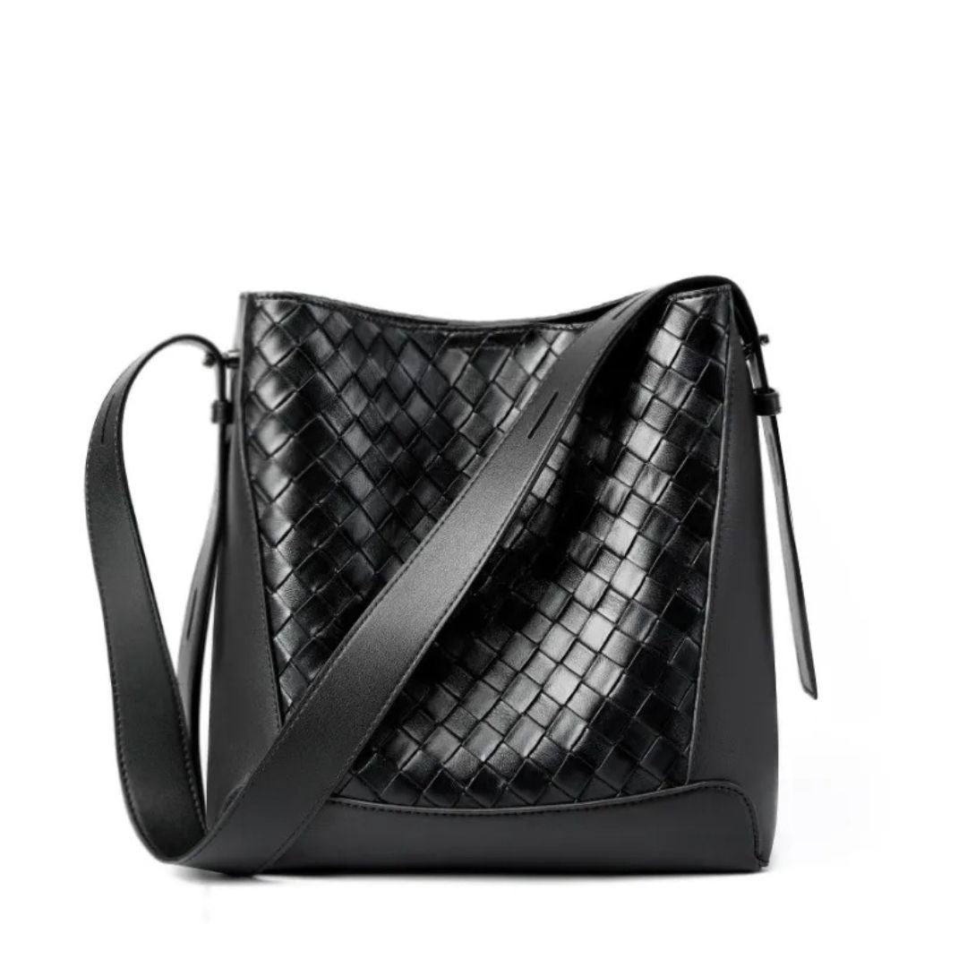 Nord Taschen | Umhängetasche für Damen - Modische Schultertasche mit geflochtenem Design und verstellbarem Riemen