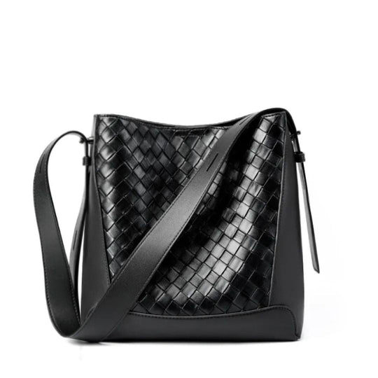 Nord Taschen | Umhängetasche für Damen - Modische Schultertasche mit geflochtenem Design und verstellbarem Riemen