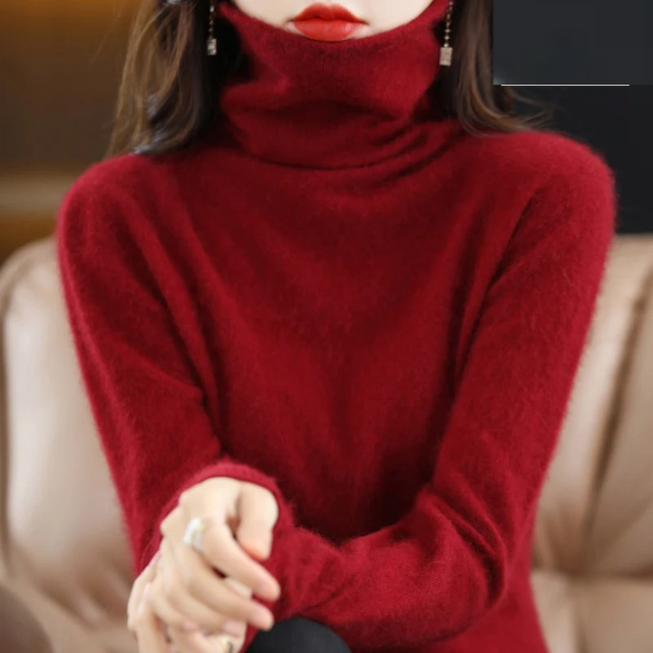 Nord Taschen | Pullover Damen Weicher Rollkragenpullover, Warm & Luxuriöses Design