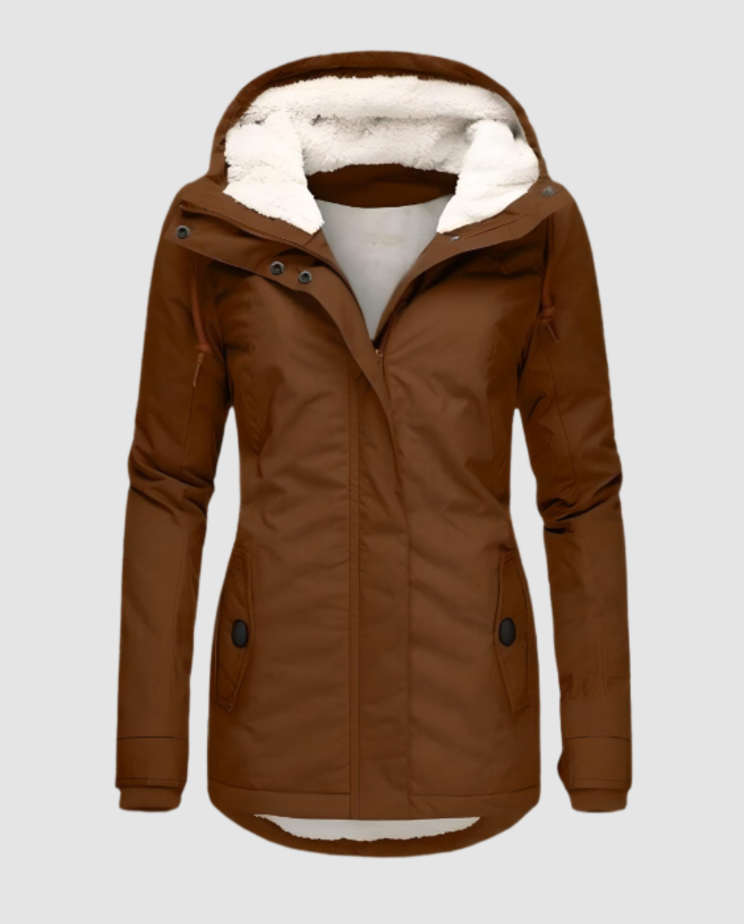 Lange Gefütterte Winterjacke Damen | Nord Taschen