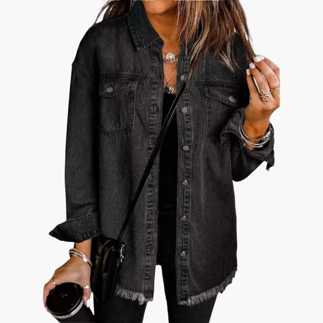Jeansjacke Im Lässigen Vintage-Stil - Perfekt für Freizeit und Alltag