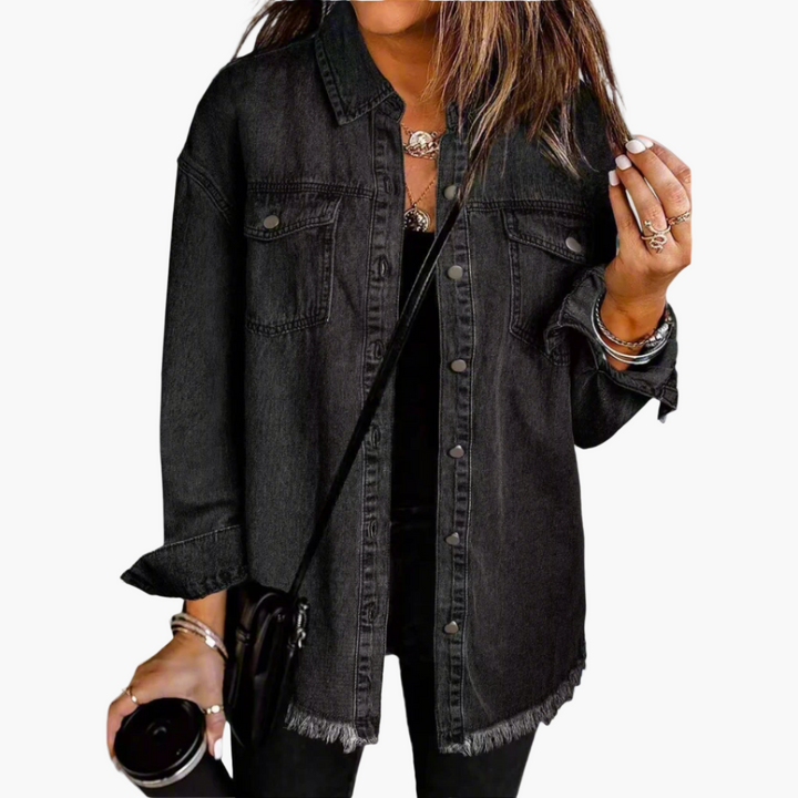 Jeansjacke Im Lässigen Vintage-Stil - Perfekt für Freizeit und Alltag