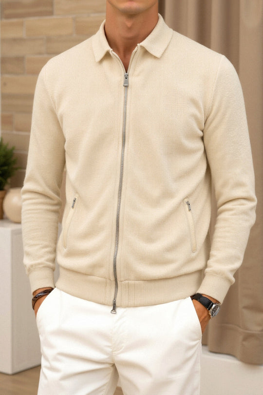 Stilvolle Herrenjacke in Beige