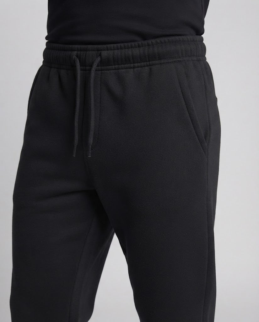 Herren Gefütterte Jogginghose mit Teddyfutter, Tunnelzugbund und elastischen Knöchelbündchen Nord Taschen