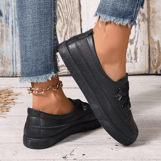 Damen Schnürung Orthopädische Flache Schuhe Arvani