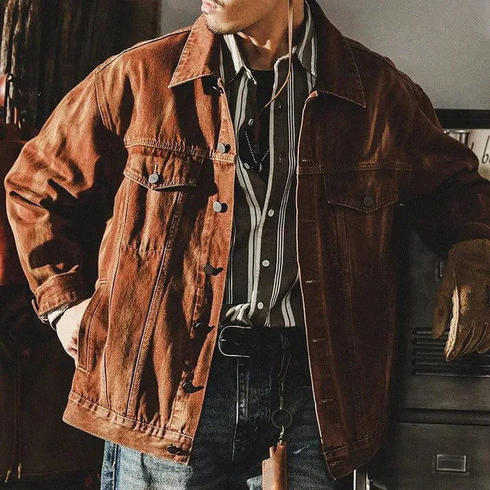 Retro Herrenjacke Westernstil - Arvani