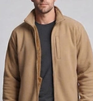 Herren Thermofleece‑Jacke mit Teddyfutter, wasserdichter Brusttasche & Stehkragen Nord Taschen