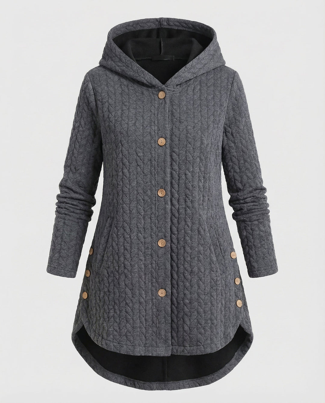 Warme Winterjacke Rotwein Damen