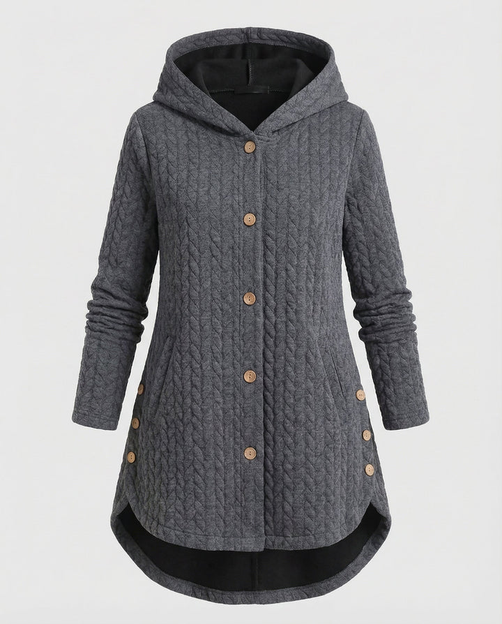 Warme Winterjacke Rotwein Damen