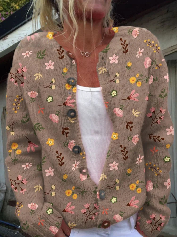 Weste mit Blumenmuster