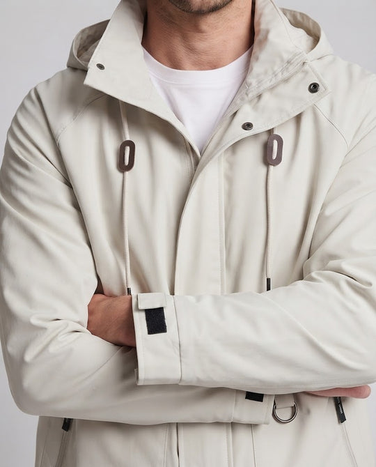 Unisex wasserabweisende Kapuzenparka mit Utility-Taschen und verstellbaren Ärmelabschlüssen Nord Taschen