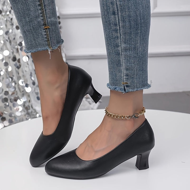 Stilvolle Damen Pumps mit Spitzem Zeh und Blockabsatz