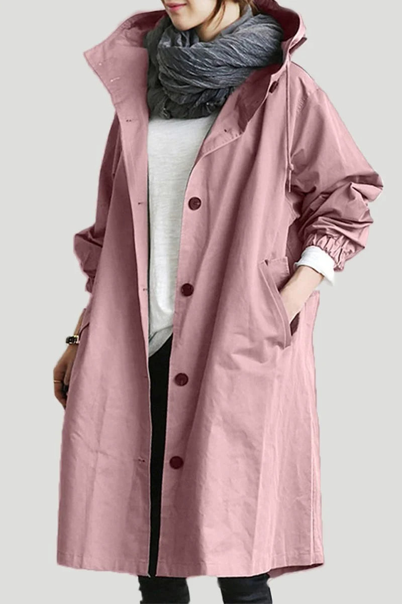 Nord Taschen Damen Windbreaker Mantel mit Kapuze