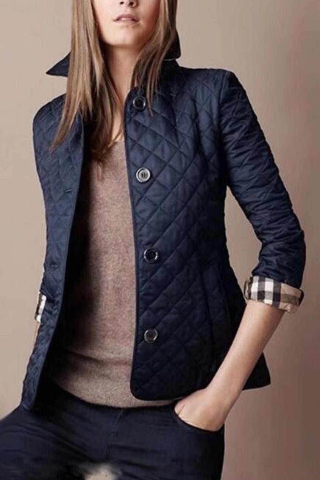Seiden-Baumwoll-Jacke