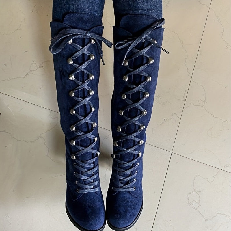 Knielange, Bequeme Lange Winterstiefel Für Damen