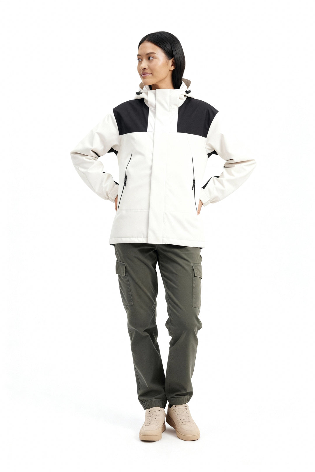 Damen Fleece 3-in-1 Winterjacke mit Kapuze & Wärmefunktion | Nord Taschen