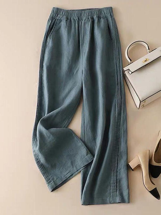 Weite Hose aus Baumwolle Casual Pants : Ihre einzigartige Eleganz 2024