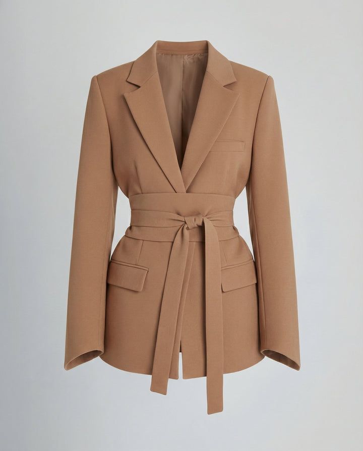 Taillierter Gürtel Blazer Damen