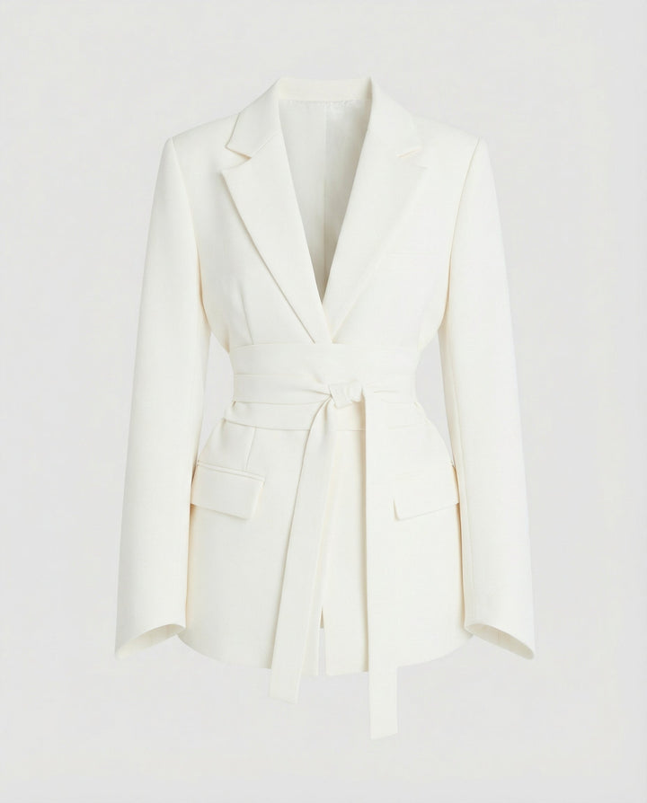 Taillierter Gürtel Blazer Damen