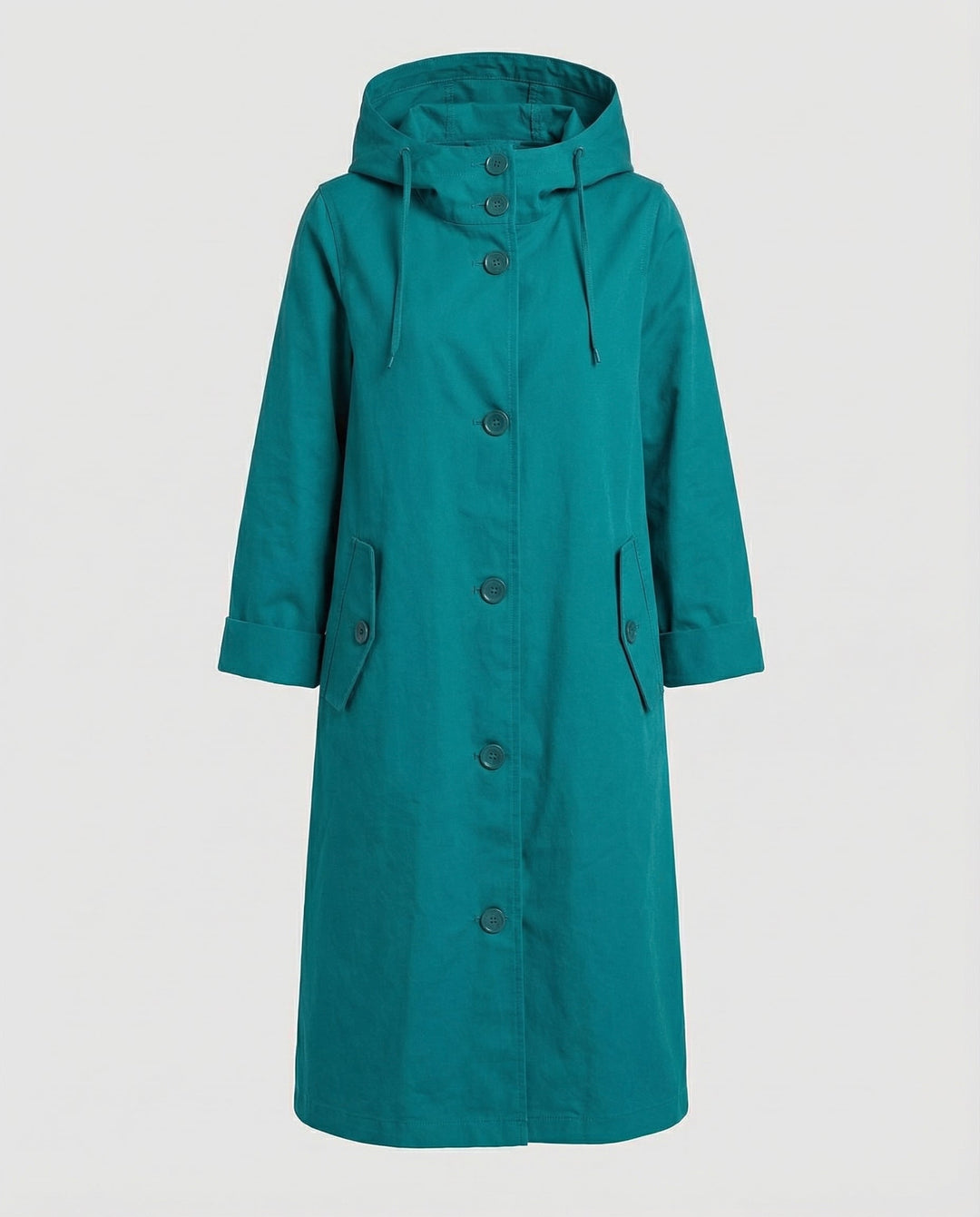 Bequemer Regen Trenchcoat Damen Kapuze
