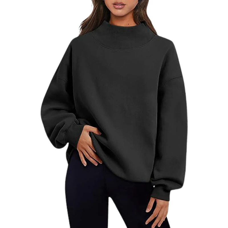 Sweatshirt Locker Sitzender Damenpullover