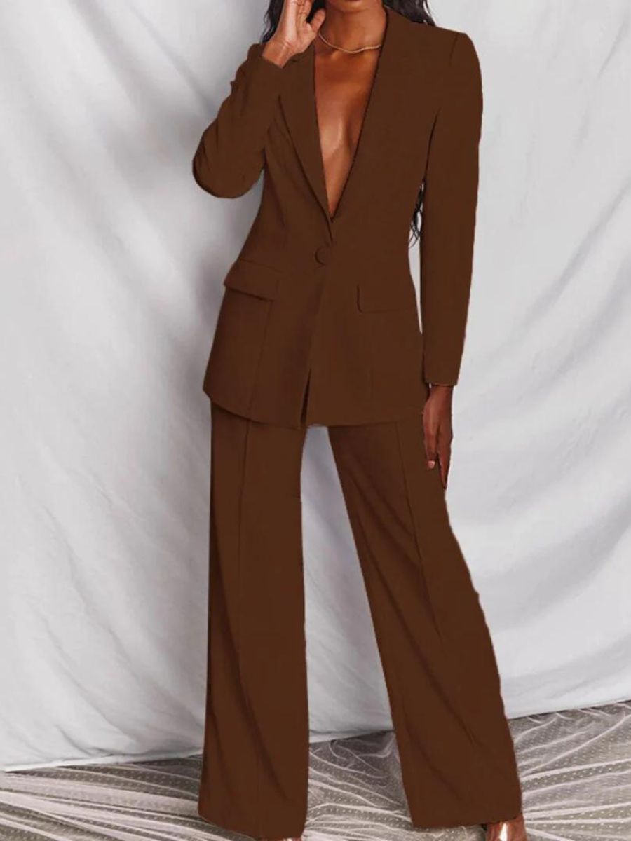 Blazer und Hose Set für Damen Business Kleidung