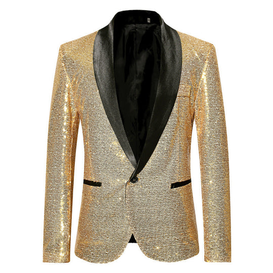 Stilvoller Pailletten-Blazer für Herren