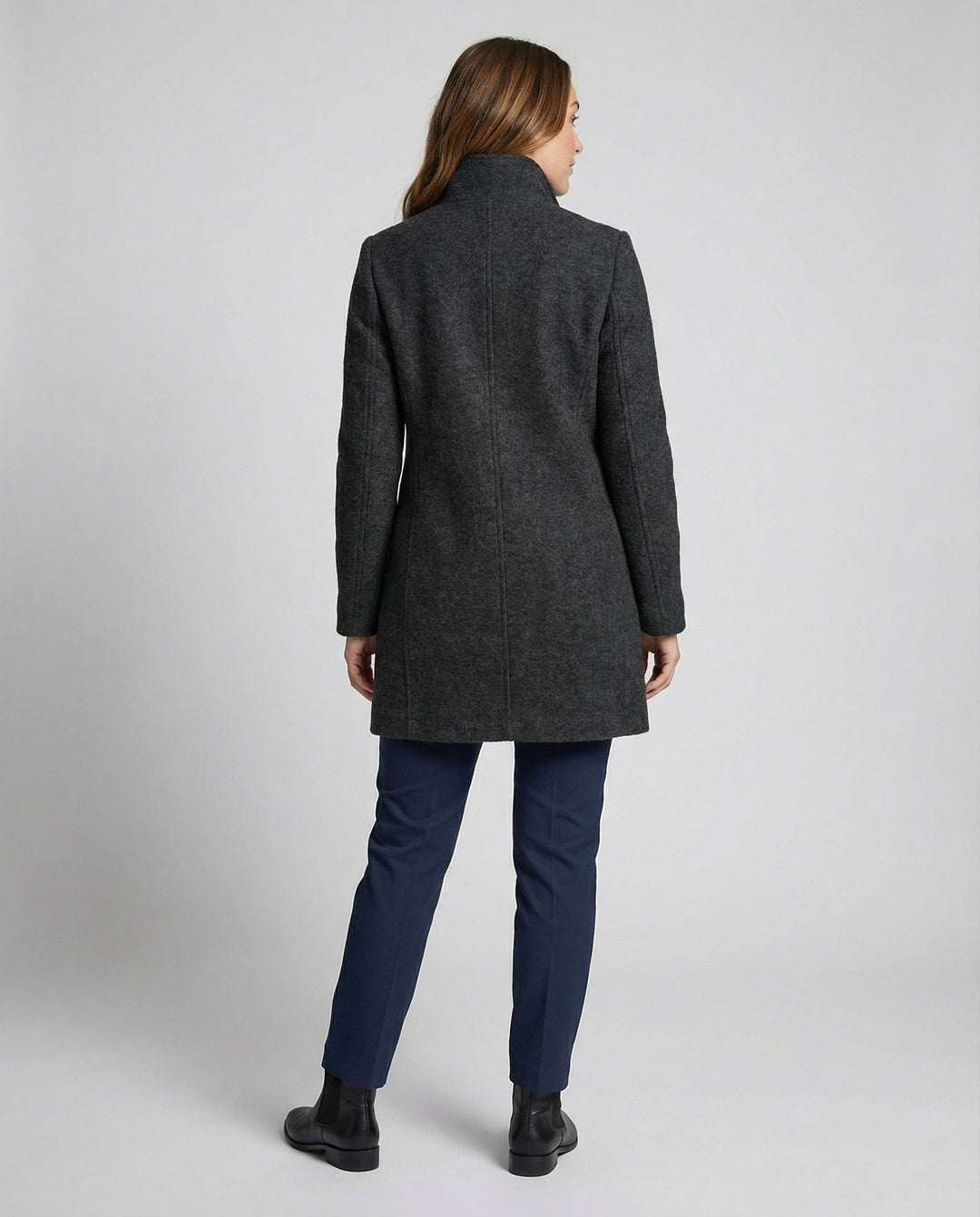 Eleganter Vintage Wollmantel Damen