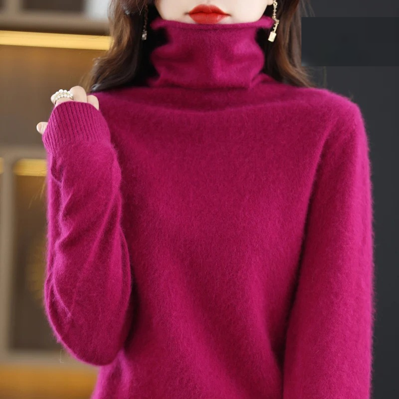 Nord Taschen | Pullover Damen Weicher Rollkragenpullover, Warm & Luxuriöses Design