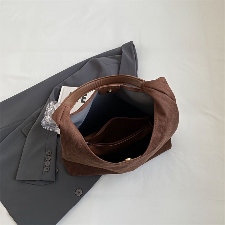 Damen Wildleder Tote Bag Stilvolle Frauentasche