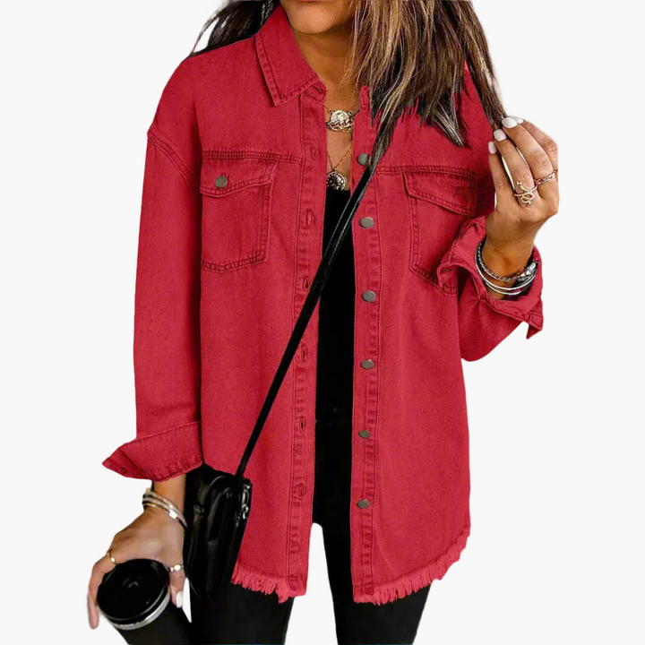Jeansjacke Im Lässigen Vintage-Stil - Perfekt für Freizeit und Alltag