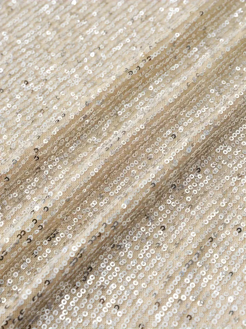 Party Paillettenkleid mit Kontrast