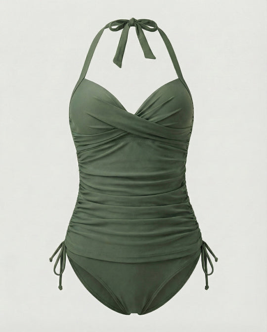 Tankini Von Byvera mit V-Ausschnitt Im Leopardenmuster