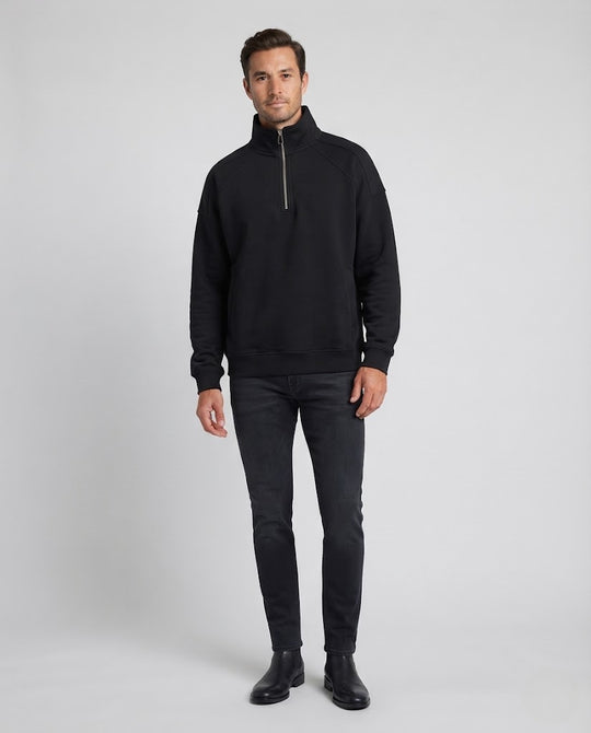 Herren Halb‑Zip Sweatshirt mit hohem Kragen und Raglanärmeln Nord Taschen