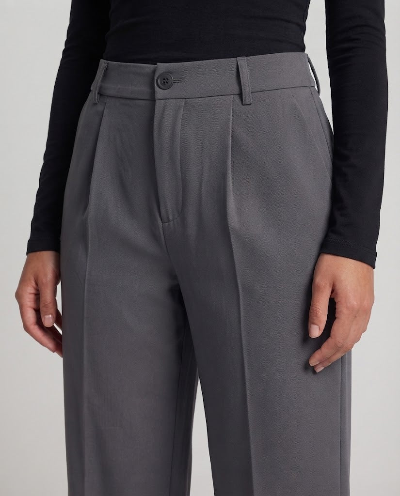 Damen Stilvolle Weitgeschnittene Hose Nord Taschen
