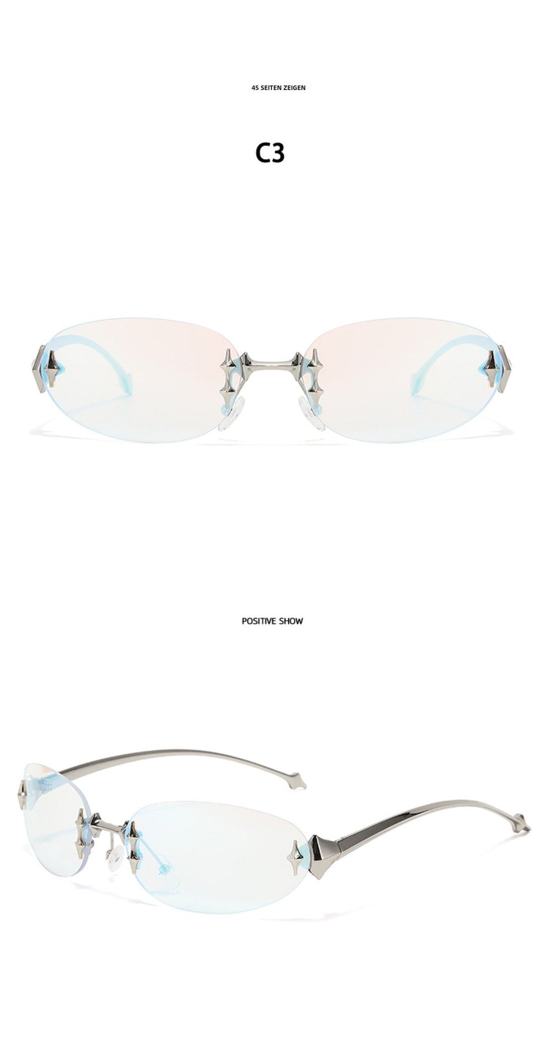 Nord Taschen | Star Rahmenlose Futuristische Sonnenbrille