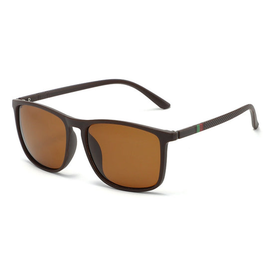Nord Taschen | UV-Schutz quadratische polarisierte Sonnenbrille mit großem Rahmen