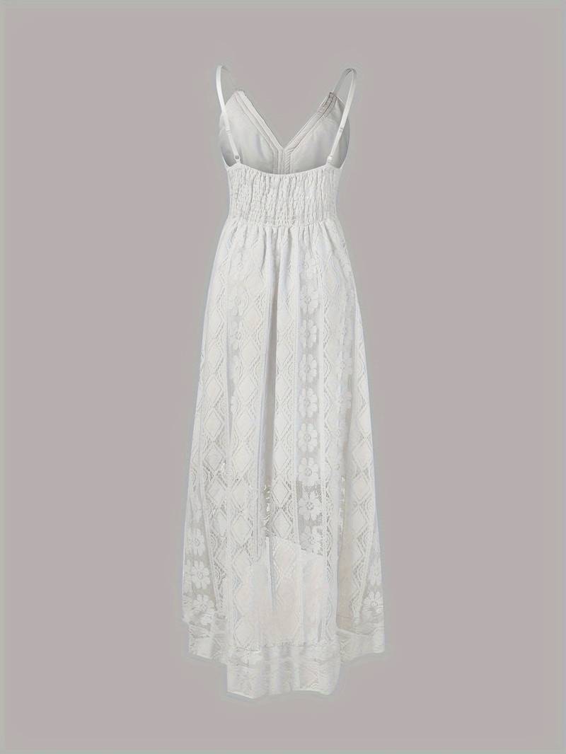 boho-maxi-sommerkleid mit spaghettiträgern und v-ausschnitt